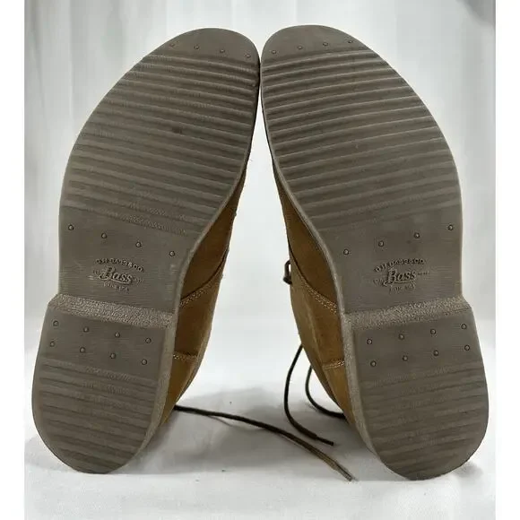 Bass Shoes Mens 10M Brown Radley Suede Chukka Desert Boots USA Versatile Manly - Picture 12 of 13